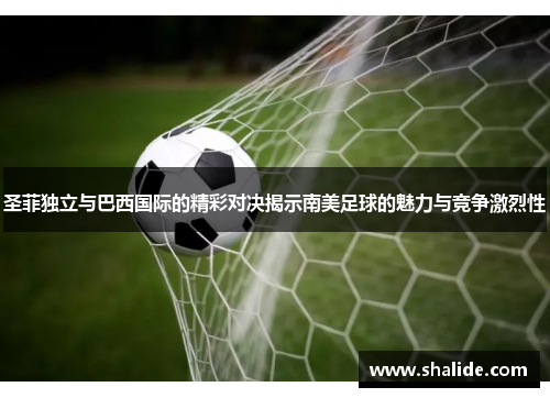 圣菲独立与巴西国际的精彩对决揭示南美足球的魅力与竞争激烈性