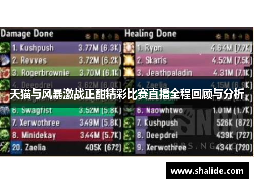 天猫与风暴激战正酣精彩比赛直播全程回顾与分析